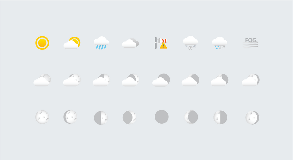 Weathertron weather icons